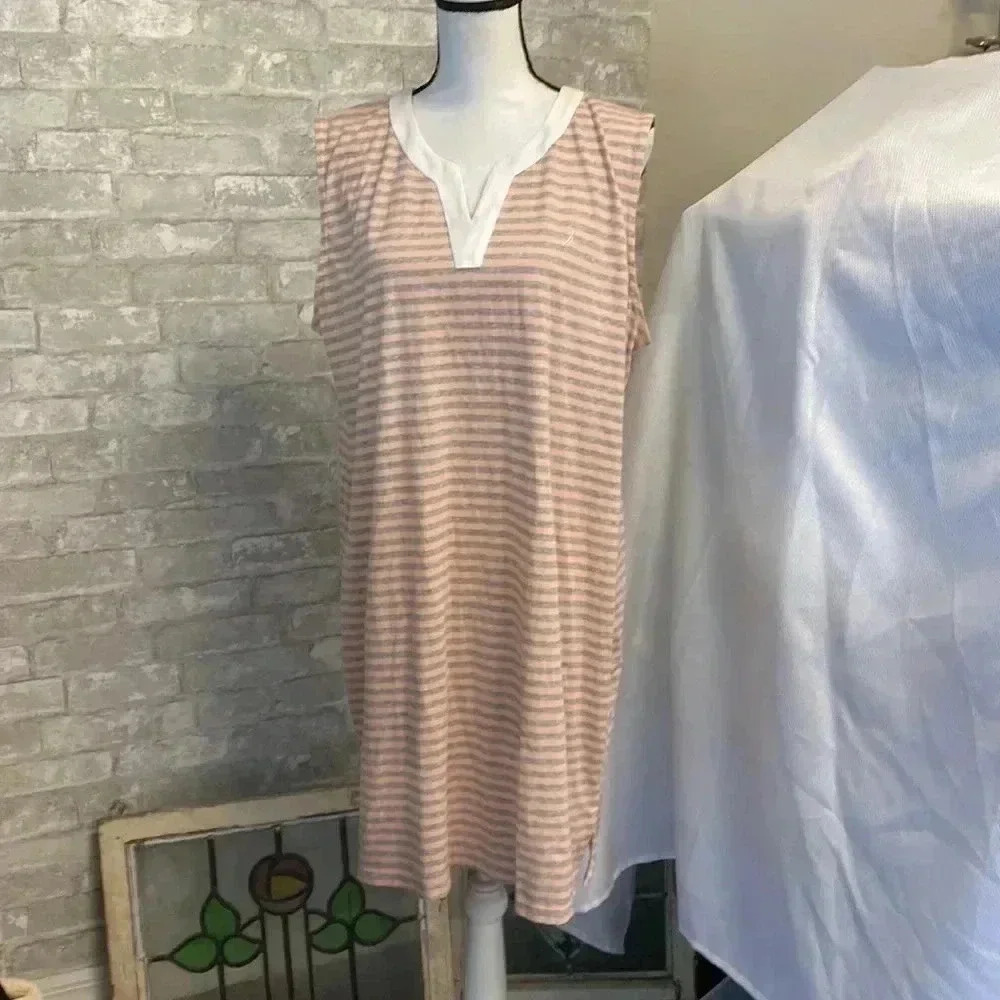 Woman’s Nautica sleeveless casual shirt style ladies dress size XXL